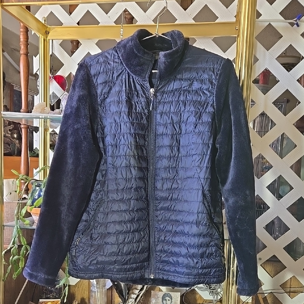 Women's 32 Degrees Heat Navy Nylon Fleece Lined Ladies Jacket Size Large FC